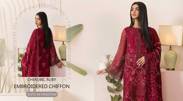 embroidered chiffon suits in pakistan