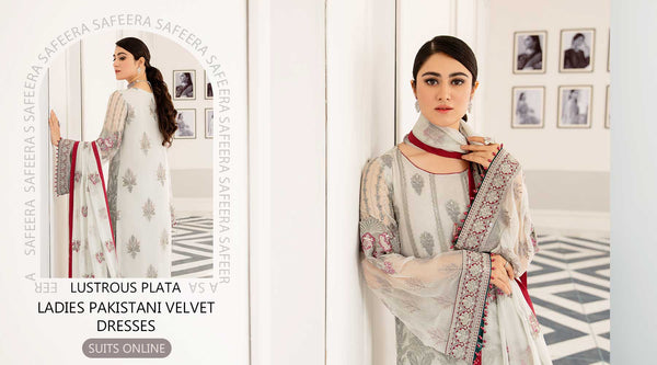 Ladies Pakistani Velvet Dresses Online in Pakistan