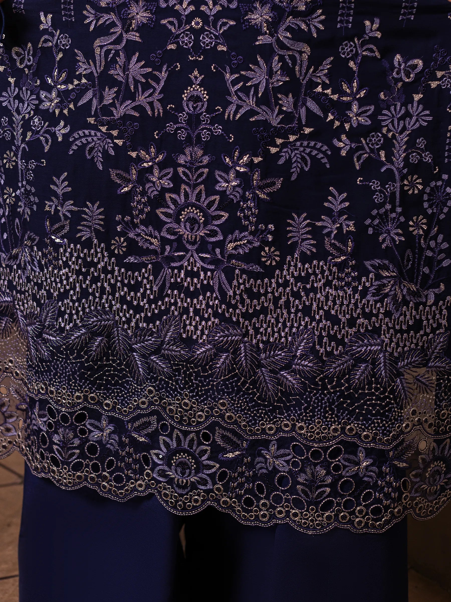 Neelam - 3 Piece Embroidered Chiffon Dress