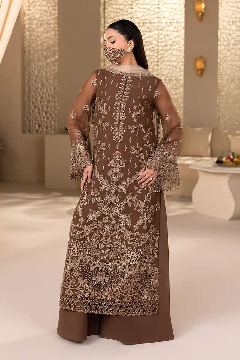 Olivienne - 3 Piece Embroidered Chiffon Dress